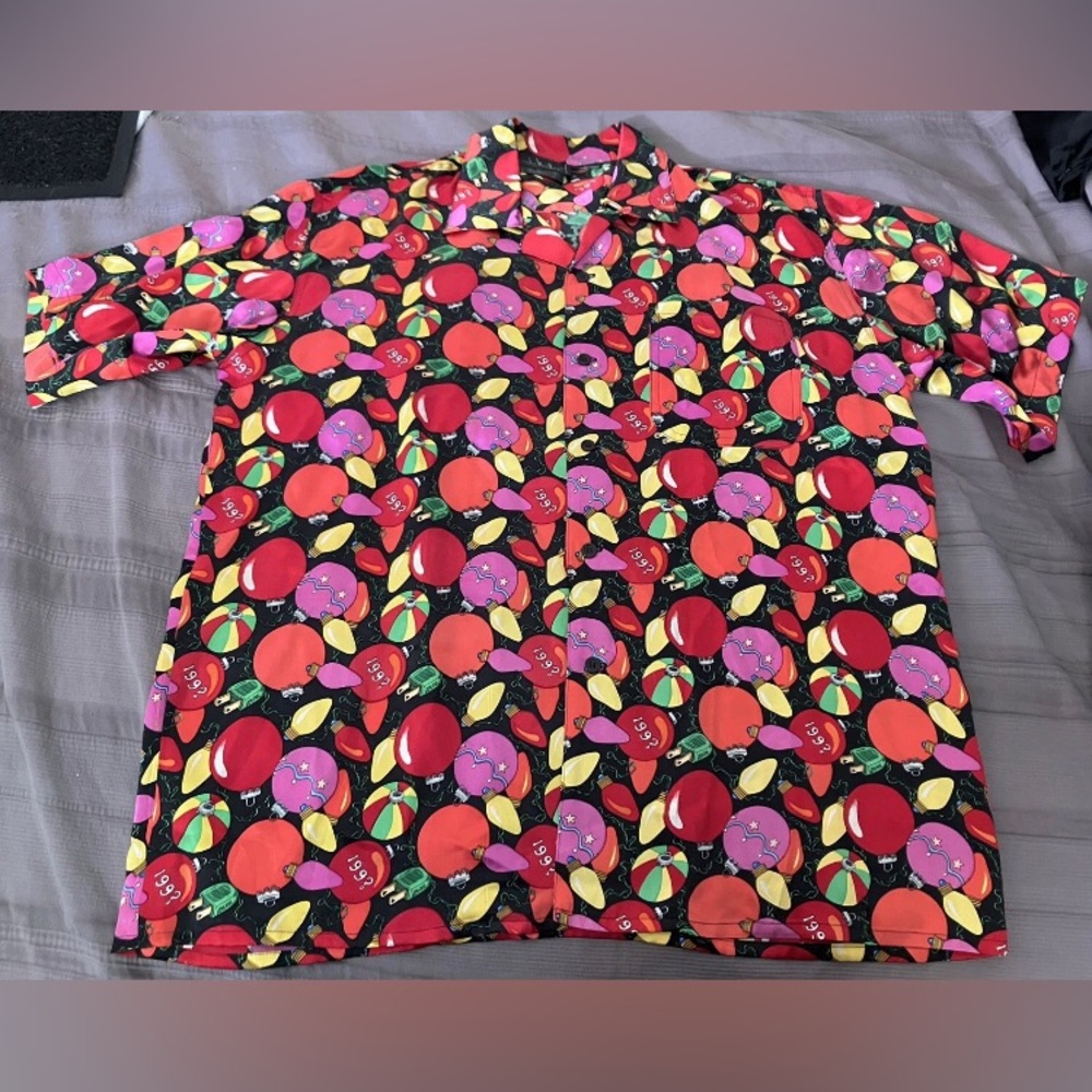 Vintage NICOLE MILLER Shirt 199? NYE Men’s Sz L XL 100% Silk USA-made 1991 NM